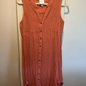 Knox Rose Rust Textured Dress